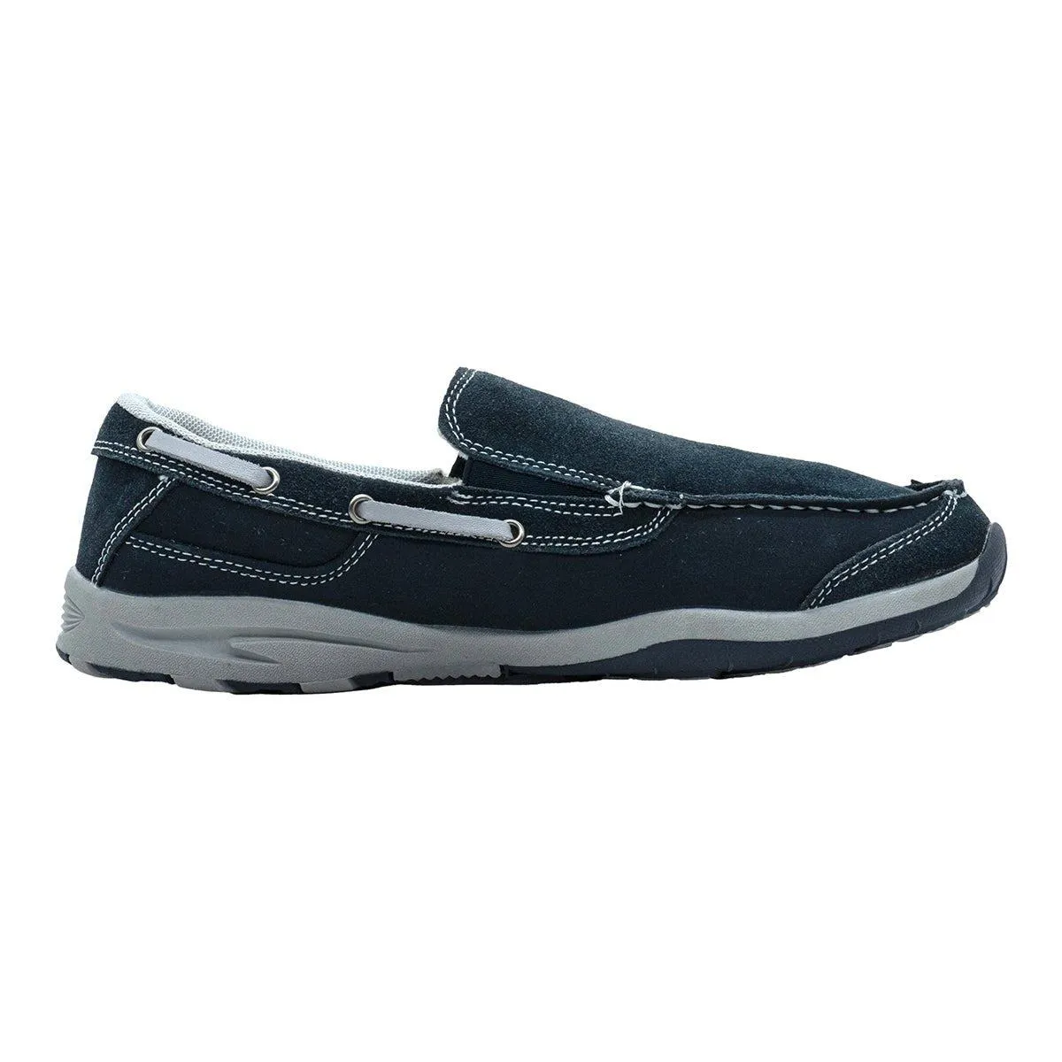 Atlas For Men Boatstyle Moccasins Suede Leather Blue Colour For Men