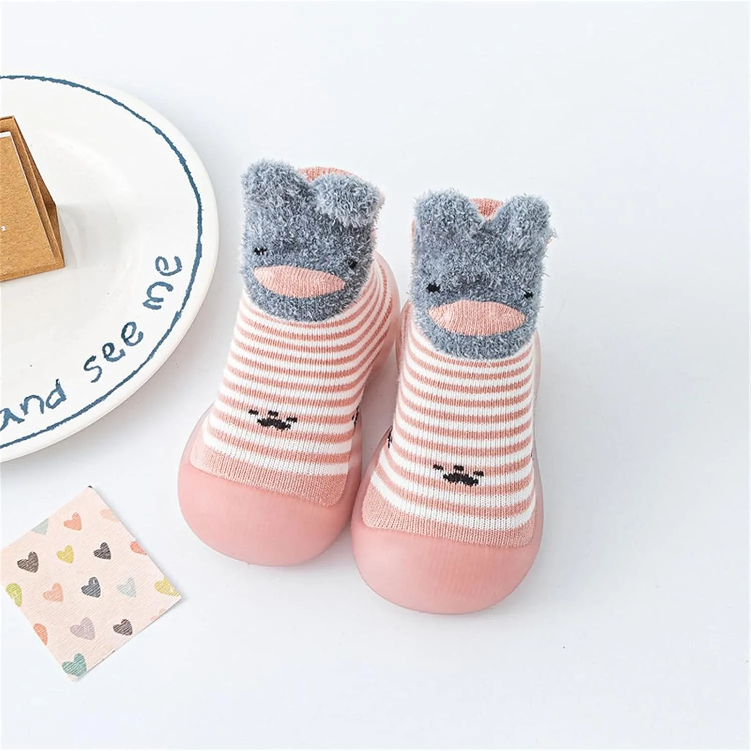 Baby Shoes Infant Boys Girls Socks Shoes Toddler Fleece WarmThe Floor Socks Non Slip Prewalker Shoes House Shoes