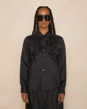 Black Bow Long Sleeve Shirt