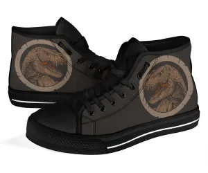 Brown T-Rex - Dinosaur High Tops