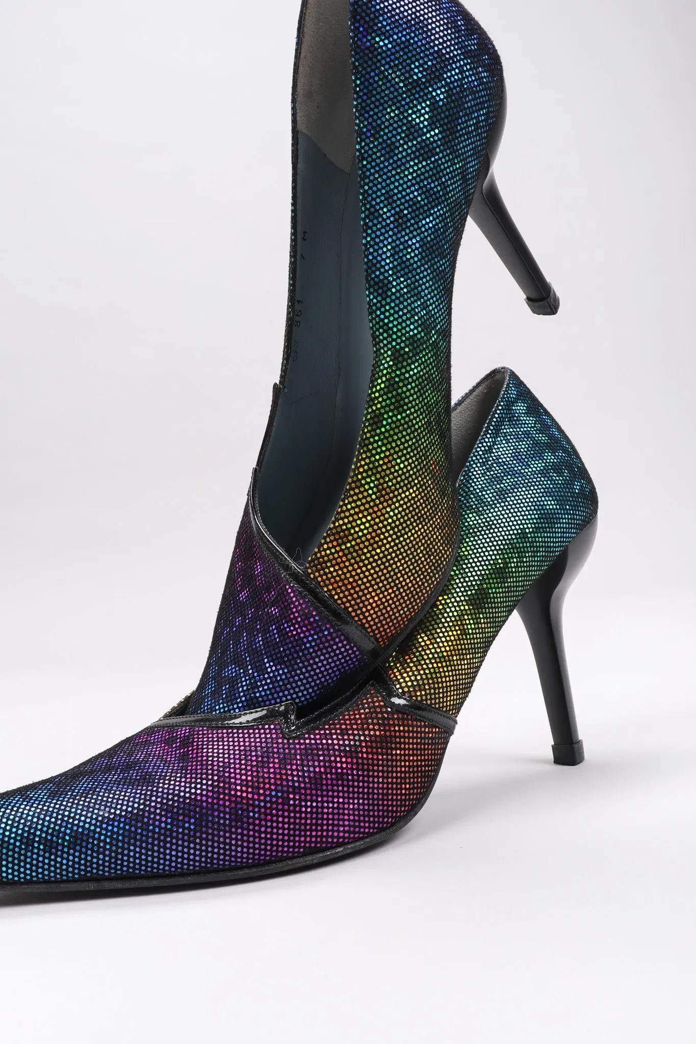 Electric Rainbow Holo Heels
