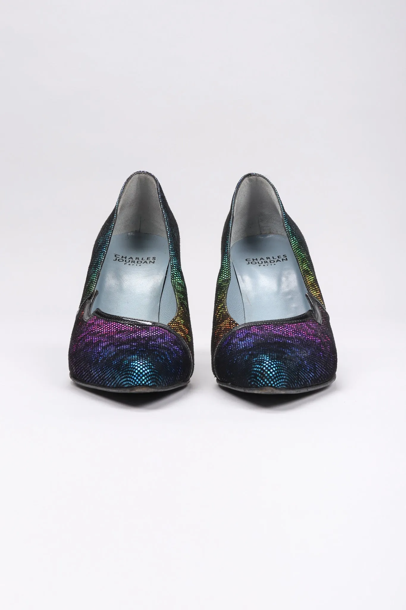 Electric Rainbow Holo Heels