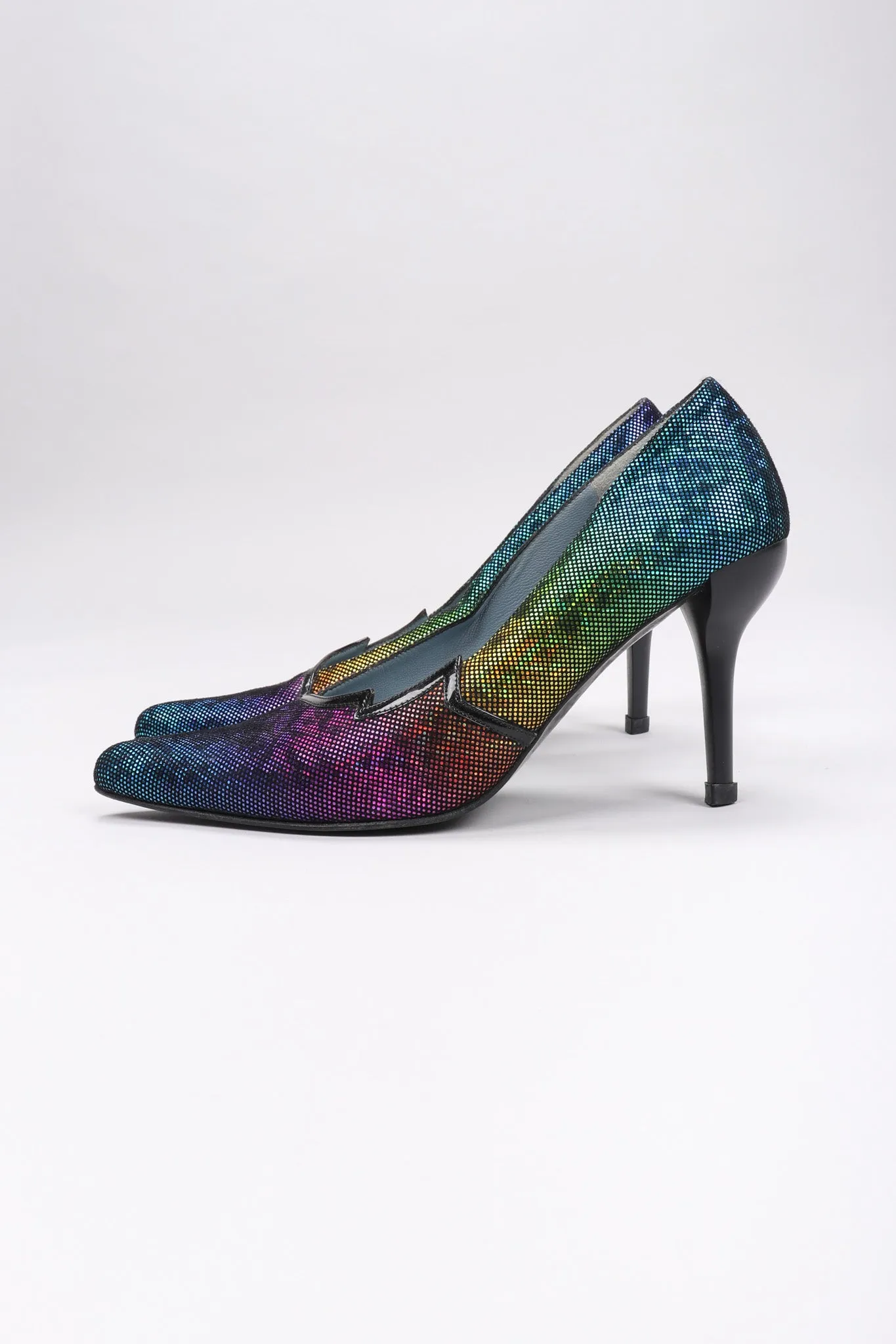 Electric Rainbow Holo Heels