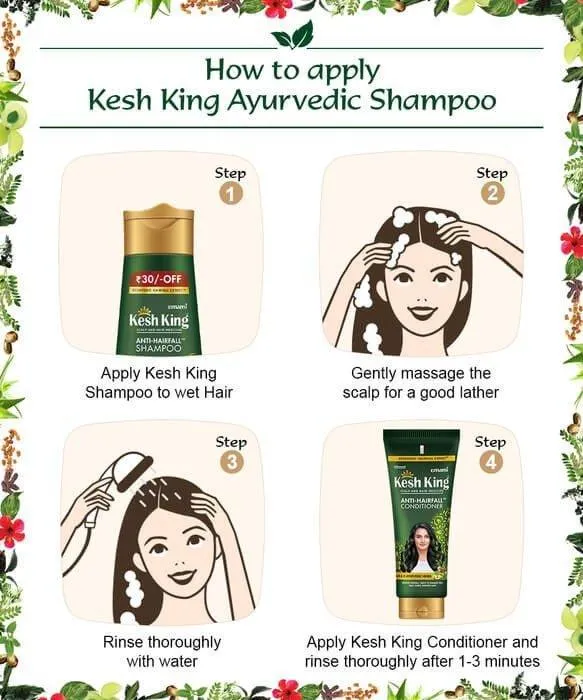 Emami Kesh King Ayurvedic Hairfall Expert Shampoo - 200Ml (1 1) Offer