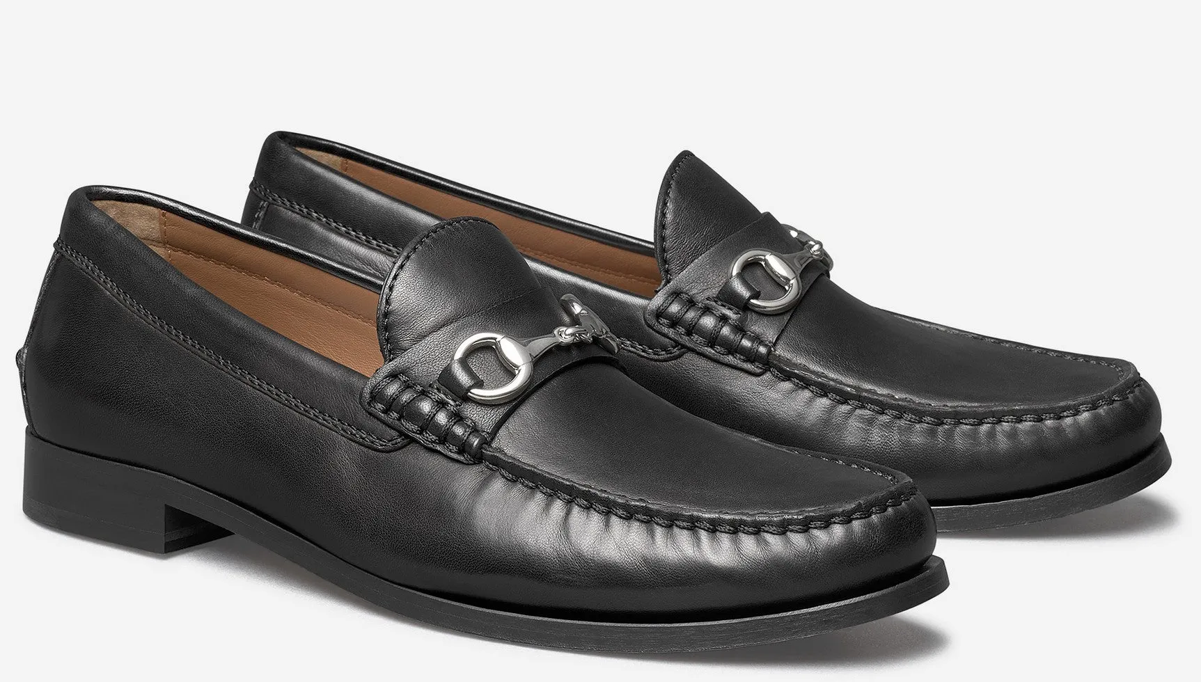 J&M Collection Baldwin Black Bit Loafer