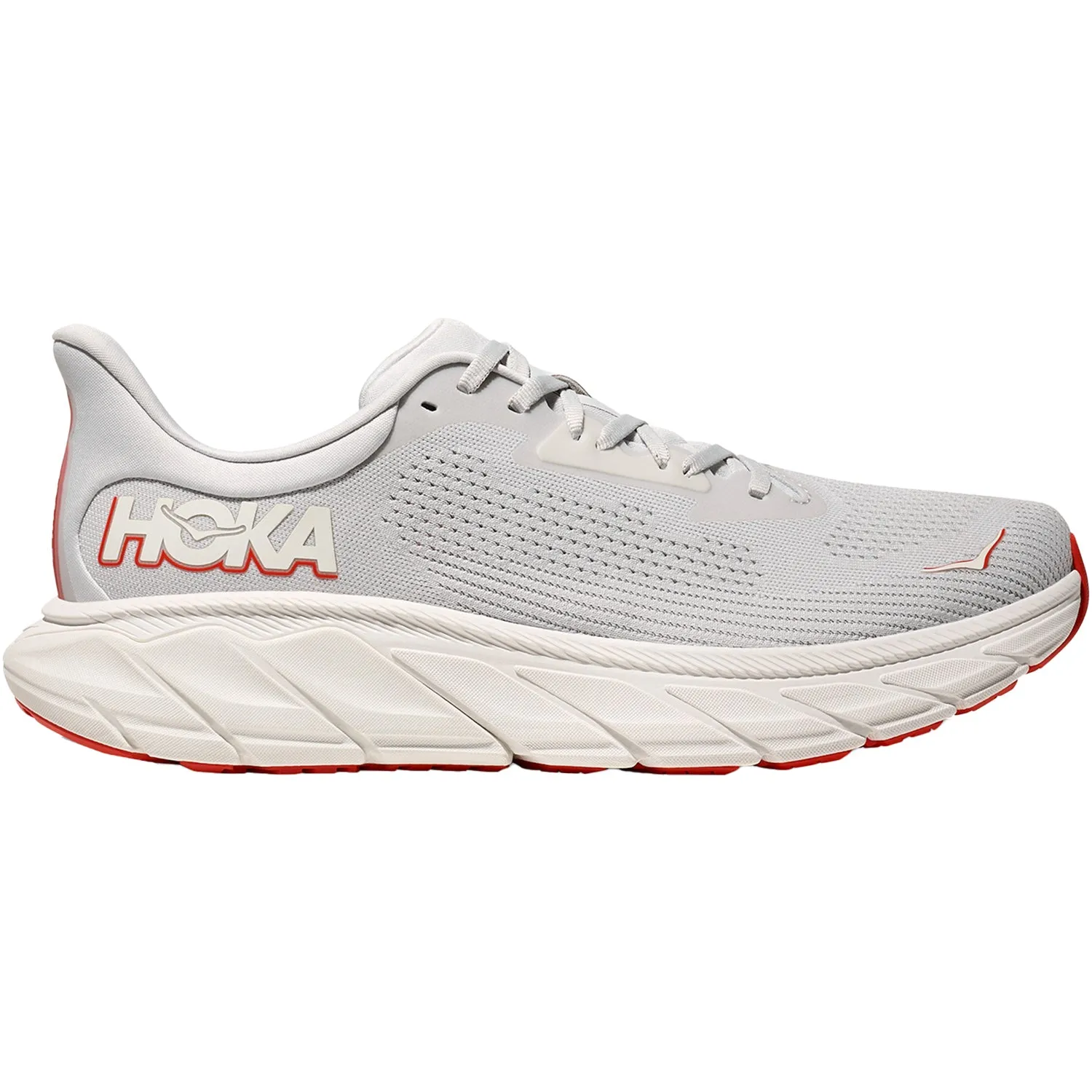 Men's Hoka Arahi 7 Cosmic Grey/Tomato