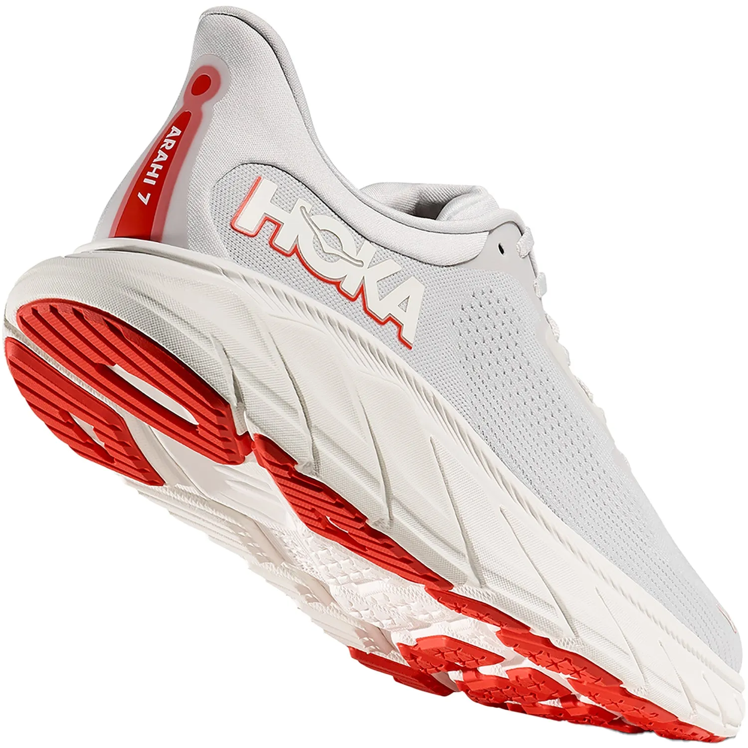 Men's Hoka Arahi 7 Cosmic Grey/Tomato