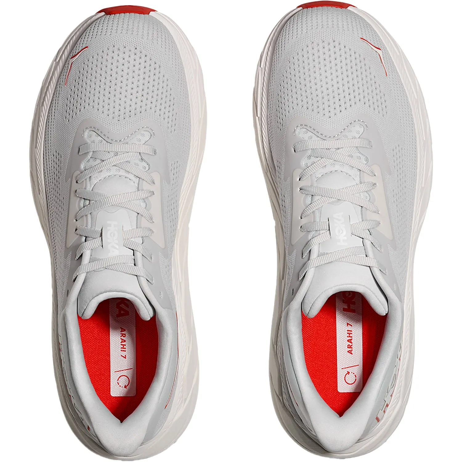 Men's Hoka Arahi 7 Cosmic Grey/Tomato