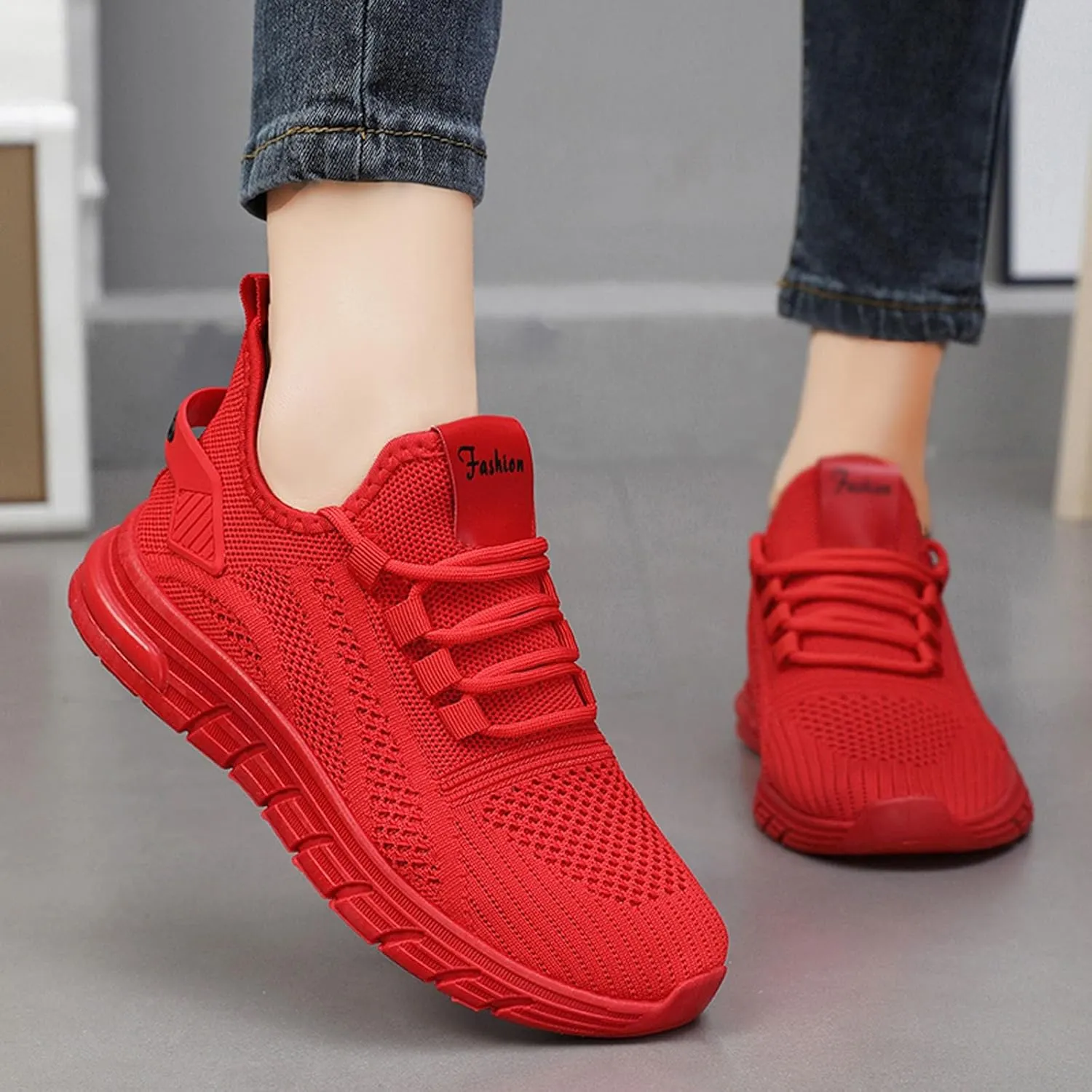 Orthopedic Shoes for Women Slip Ons Running Shoes Non Slip Walking Shoes Lightweight Gym Workout Shoes Breathable Fashion Sneakers