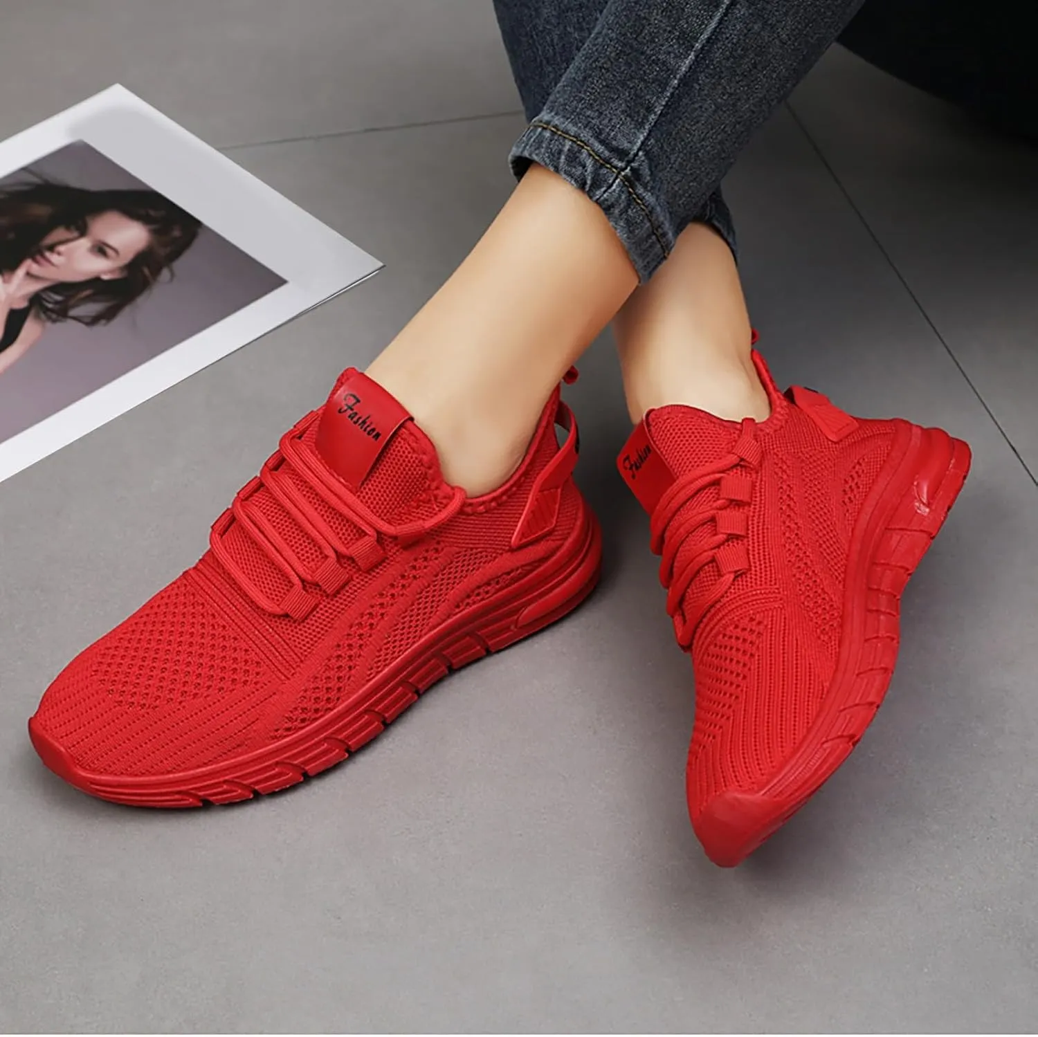 Orthopedic Shoes for Women Slip Ons Running Shoes Non Slip Walking Shoes Lightweight Gym Workout Shoes Breathable Fashion Sneakers