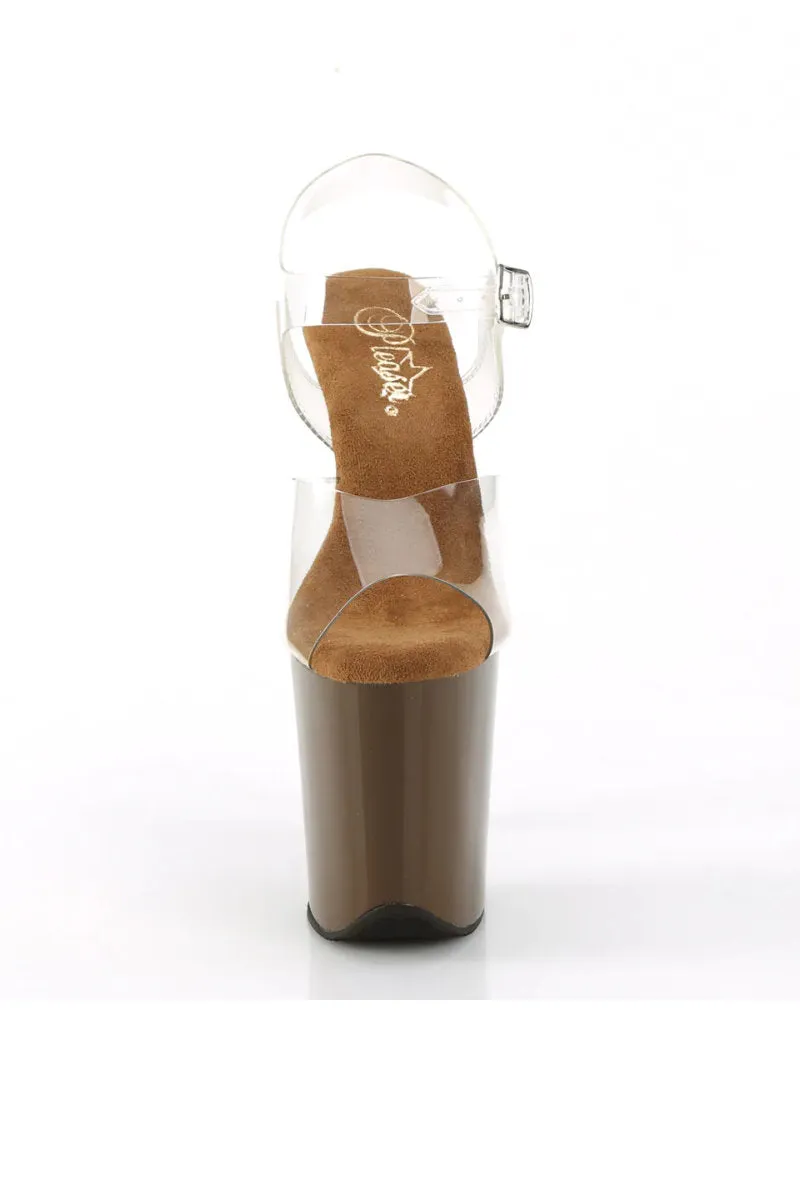 Pleaser USA Flamingo-808 8inch Pleasers - Mocha