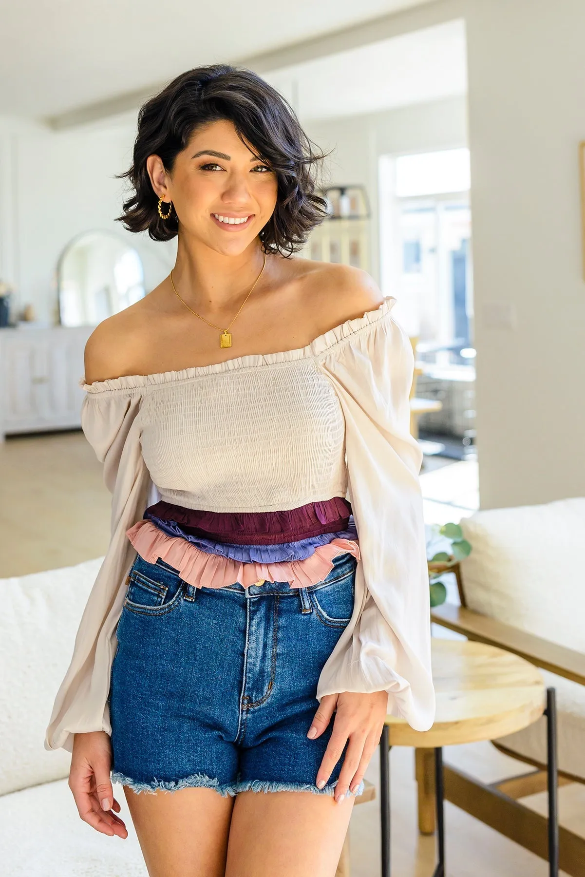 Shirley Smocked Ruffle Blouse (Online Exclusive)