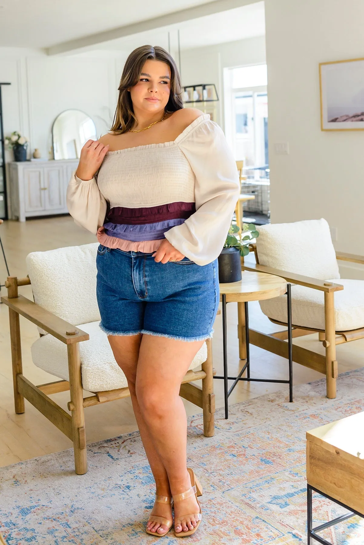 Shirley Smocked Ruffle Blouse (Online Exclusive)