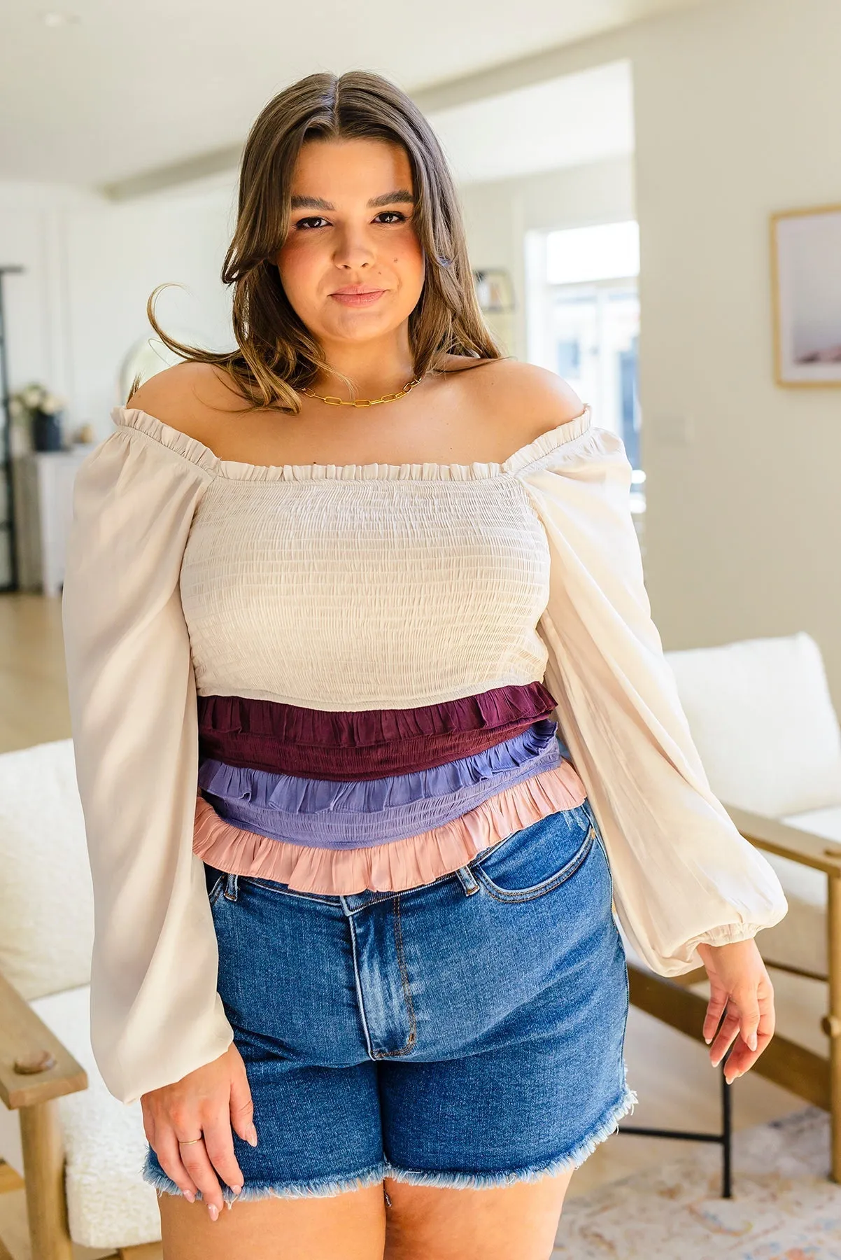 Shirley Smocked Ruffle Blouse (Online Exclusive)