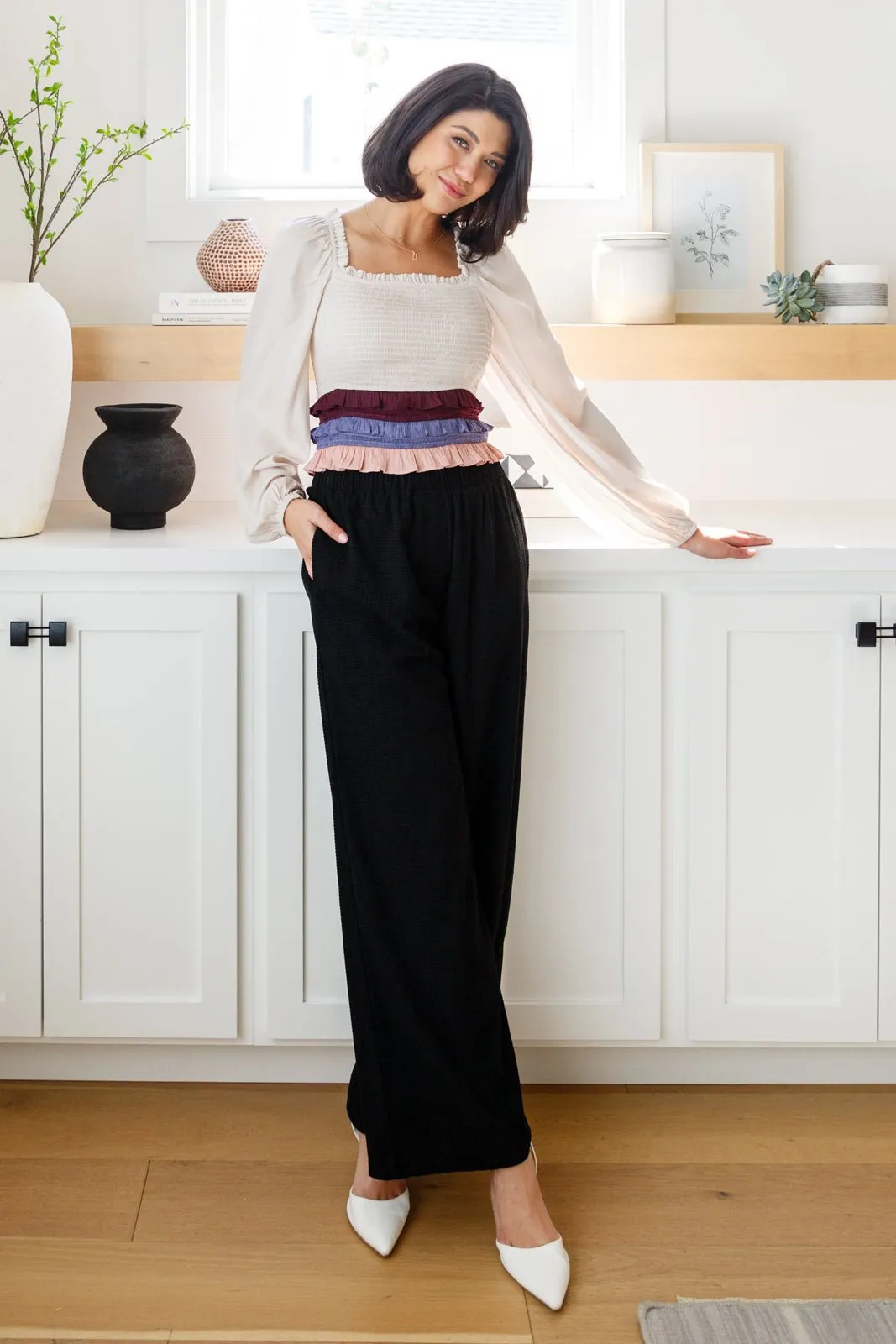 Shirley Smocked Ruffle Blouse (Online Exclusive)
