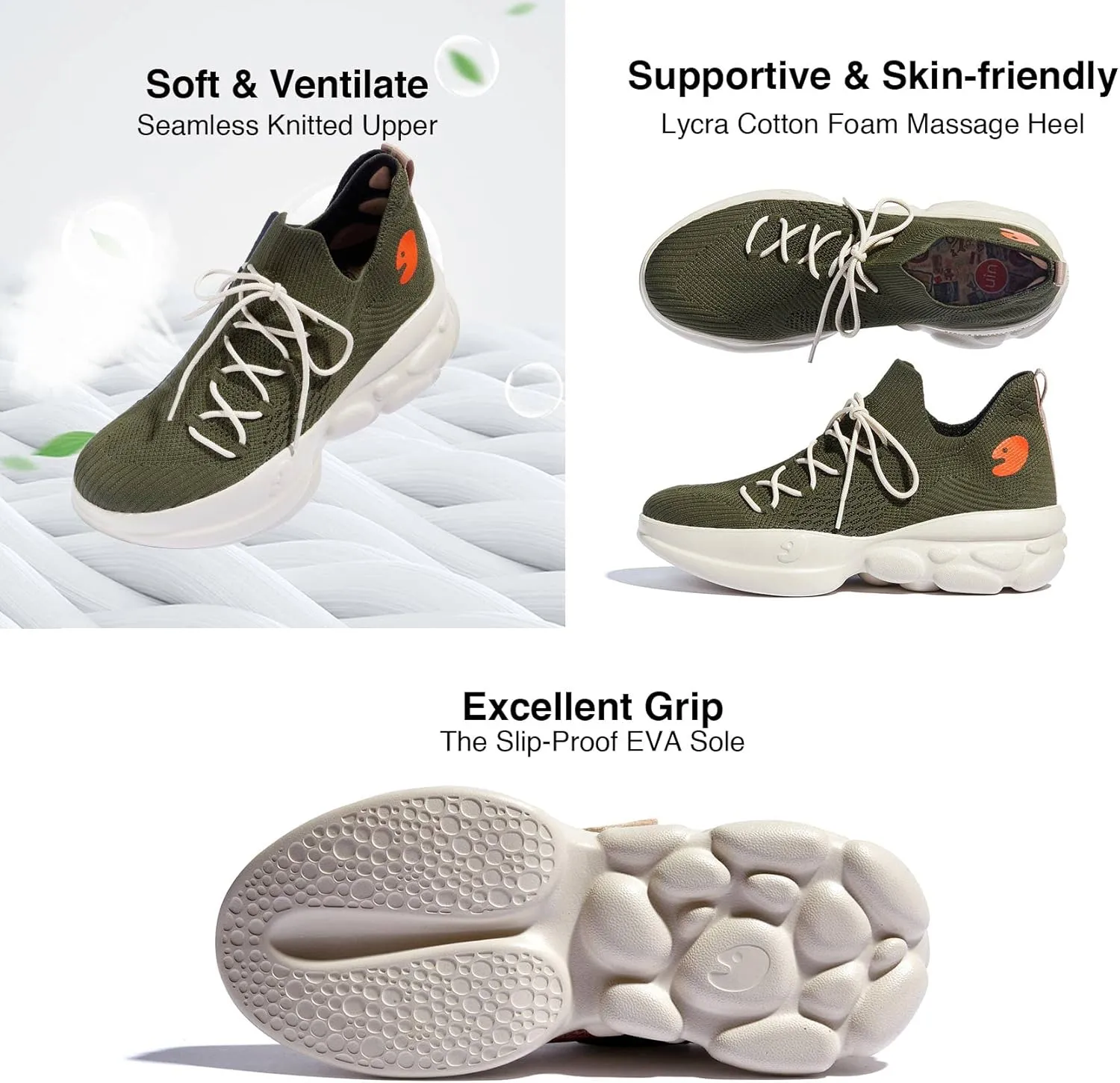 UIN Men's Chunky Fashion Sneakers Walking Casual Comfortable Art Painted Travel Designer Dad Shoes Ronda