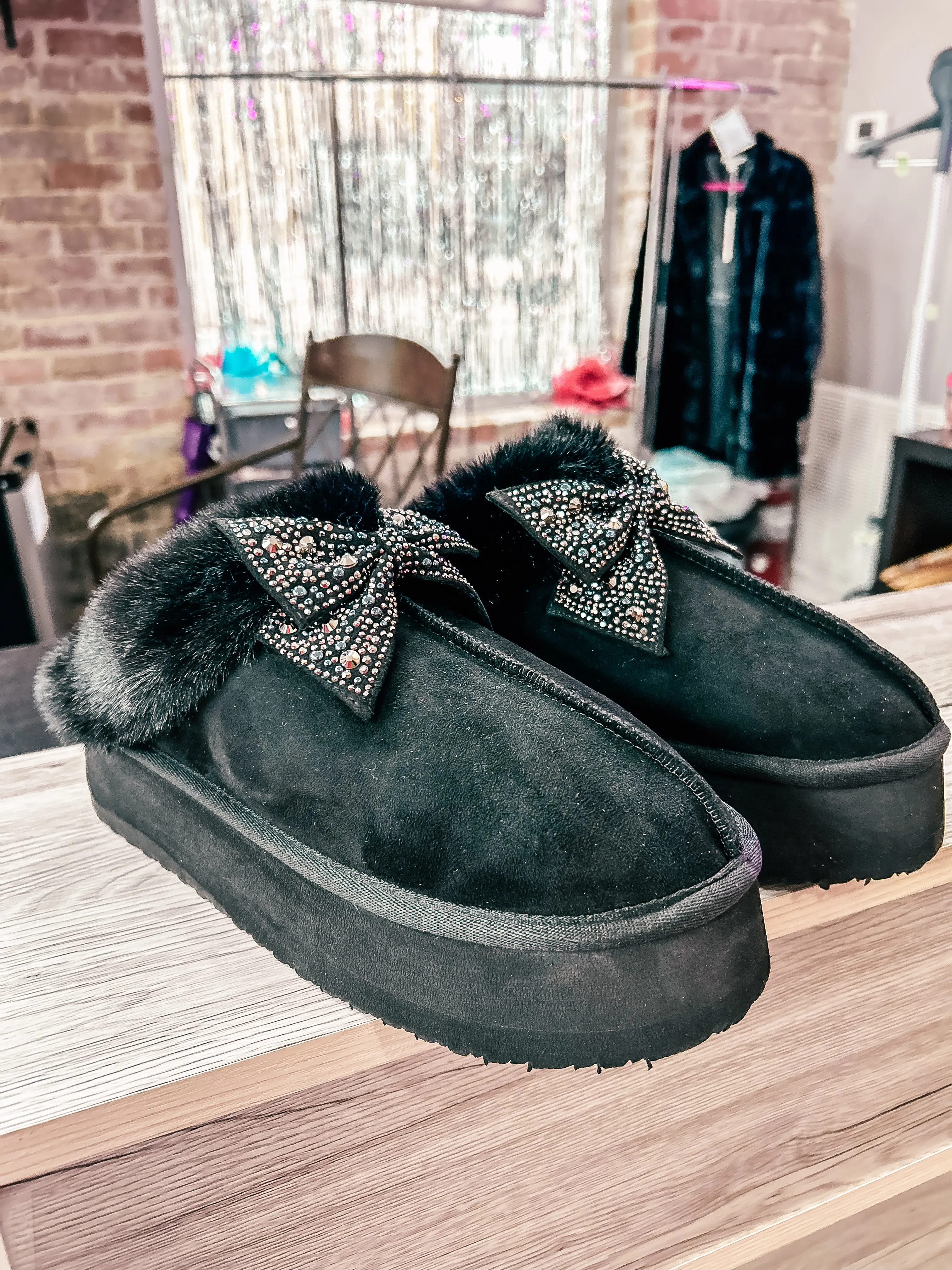 Very G- Paris Bling Slippers-Black