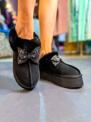 Very G- Paris Bling Slippers-Black