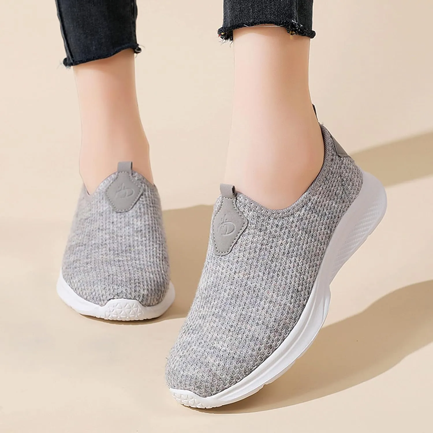 Womens Slip On Walking Shoes Lightweight Breathable Non Slip Non Slip Work Shoes Women Casual Women's Casual Shoes Waterproof Sneakers Tennis Shoe Cross Trainer Shoe