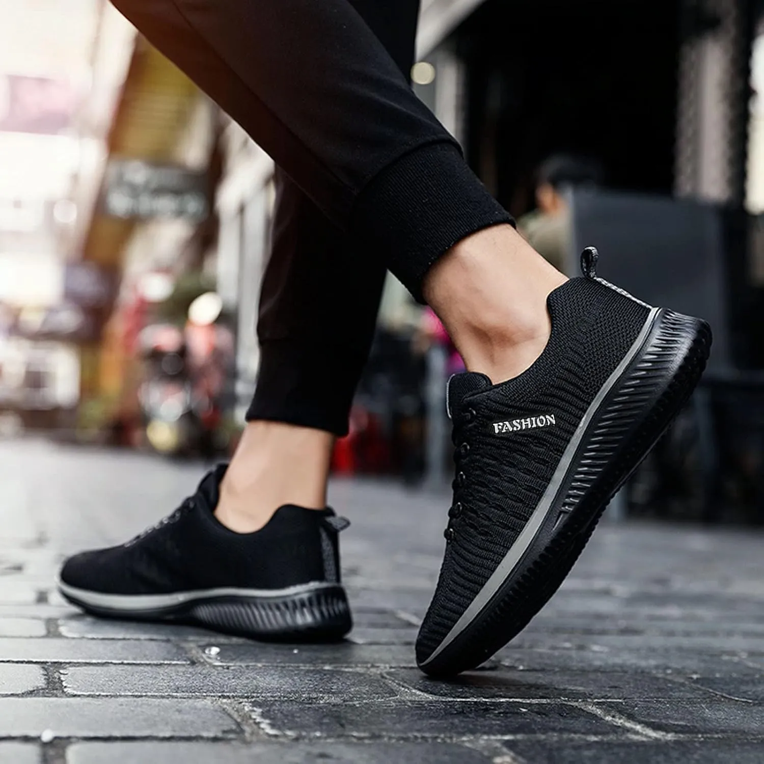 Womens Sneakers Air Cushion Running Shoes Lace Up Non Slip Work Shoes Women Lightweight Casual Shoes Men Shoes Sneakers Platform Tennis Shoe Cross Trainer Shoe